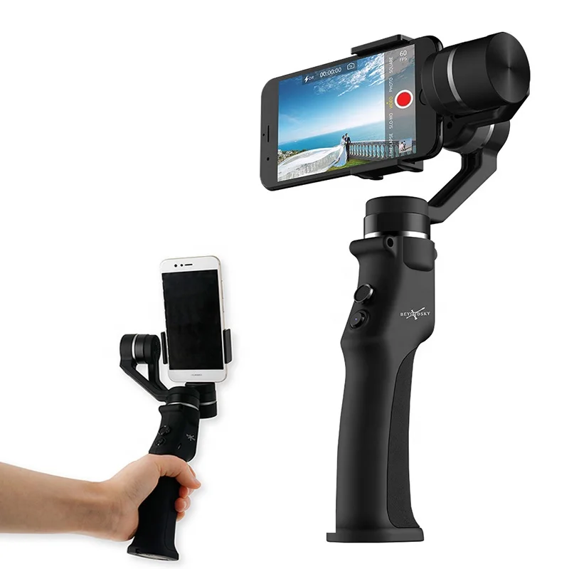 Smartphone Mobile Phone Handheld Gimbal 3-Axis Stabilizer Face Tracking Selfie Stick for iPhone Android Action Cameras