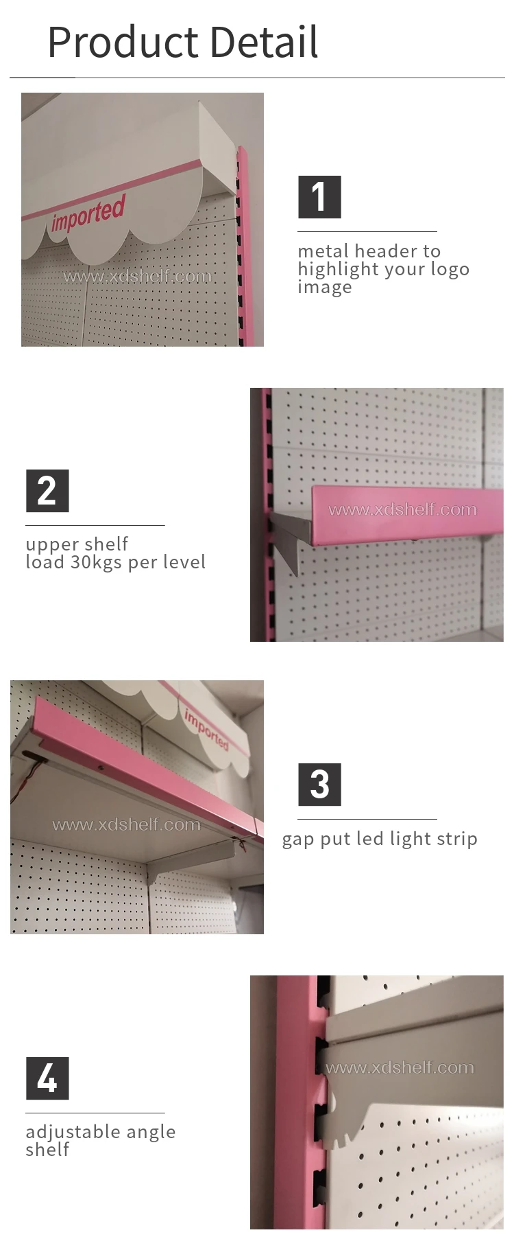 Display Shelf Equipment For Beauty Supplies Store Display Rack