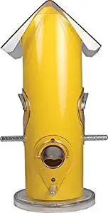 Perky-Pet 390 Yellow Metal Tube Wild Bird Feeder