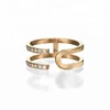 Latest gold 9 carat diamond cuff ring designs for girls