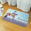 Custom print wholesale flag design living room floor mat carpet rug bathroom door mat