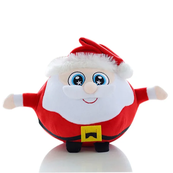 Cute Round Shape Fat Santa Claus Stuffed Toys For Christmas Buy