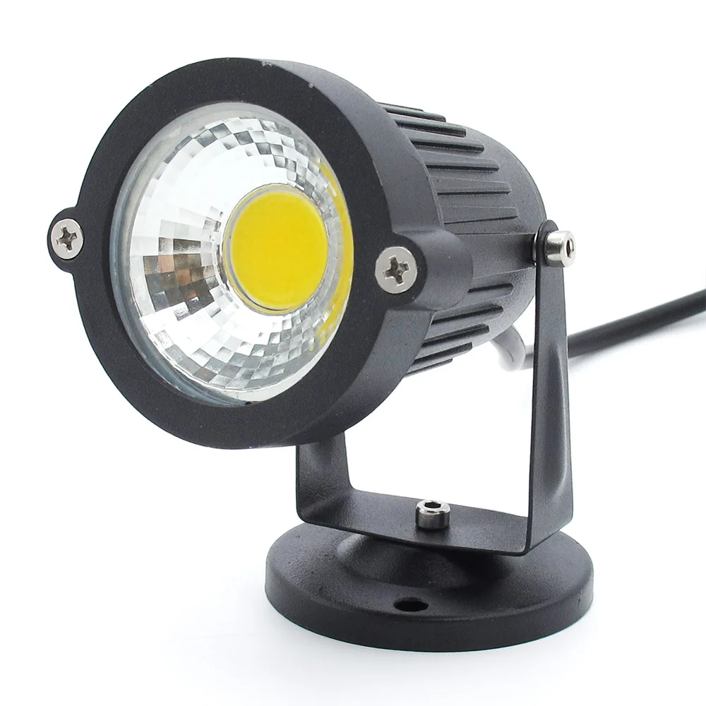Outdoor IP65 Waterproof 15W LED COB Lawn Light Spike Type DC 12V Garden Lamp Christmas Street Bulb AC 85-265V Spotlight