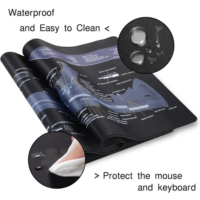 Tigerwings new arrival rubber gun cleaning mat with custom printing