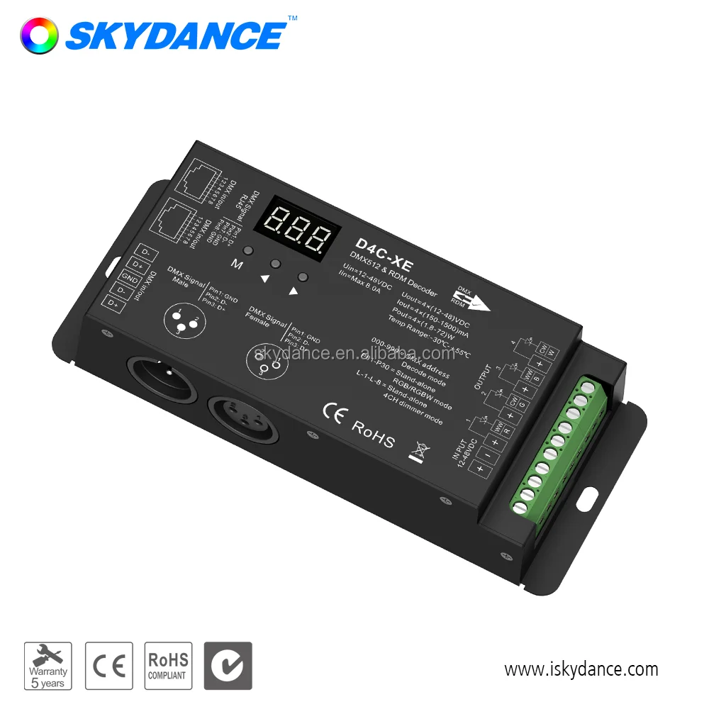 4 Channel RDM DMX512 controller with Constant voltage