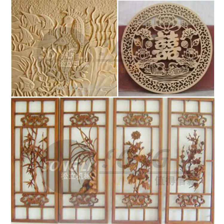 Songli 1325  1.5KW woodworking engraving machine CNC small automatic high precision woodcarving machine