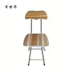 cheap mdf wood folding chair with metal legs