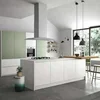 Modern design two colors combination kitchen cabinet foshan