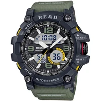 

READ 90001 Top Newest Sports Military Wrist Watches for Men People Chronograph Digital Stop Watch Alarm Electronic Clock Watch