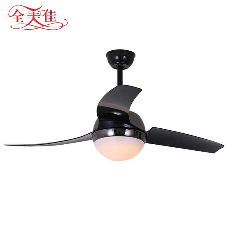 52 Inch 3 Blades Simple Black Dc Motor Ceiling Fan With Lamp Light Buy Dc Motor Ceiling Fan Ceiling Light Fan Dc Ceiling Fans Product On Alibaba Com