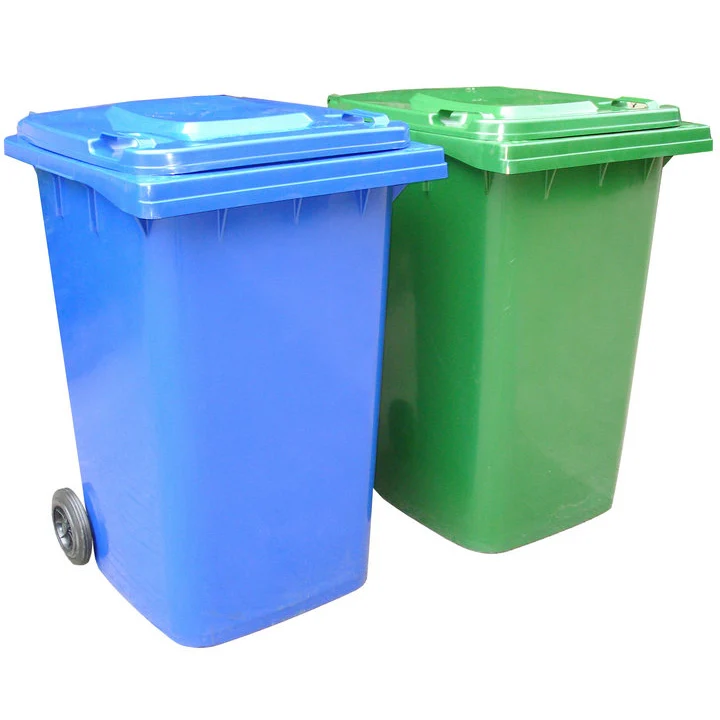 Venta al por mayor industriales contenedores de plástico con ruedas