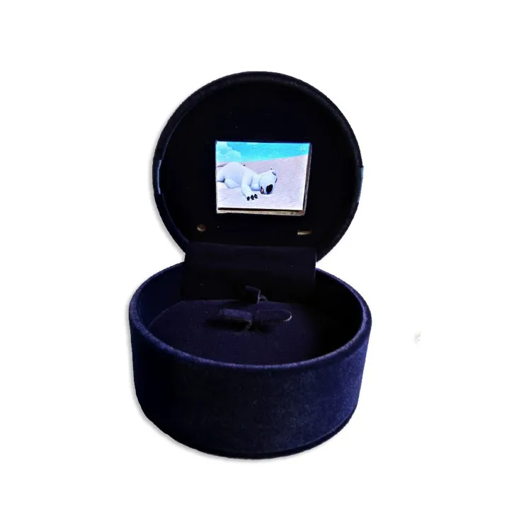 

lcd 2.4 inch jewelry video box screenwedding ring video gift box design