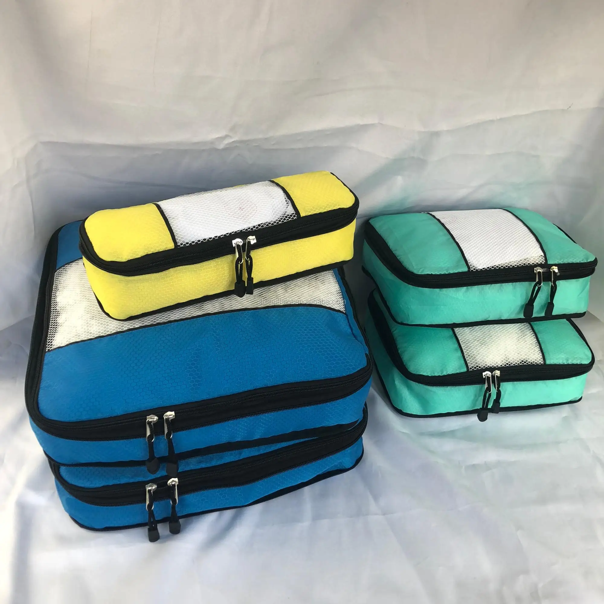 Breathable Traveling Waterproof 7set Travel Luggage Organizer Cubes