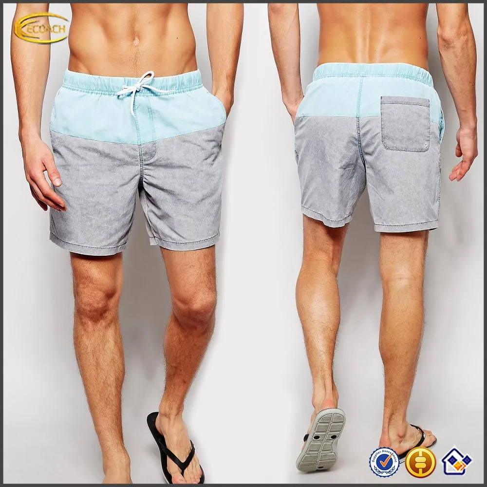Ecoach Design Your Own Board Shorts High Quality Summer Acid Wash Grey