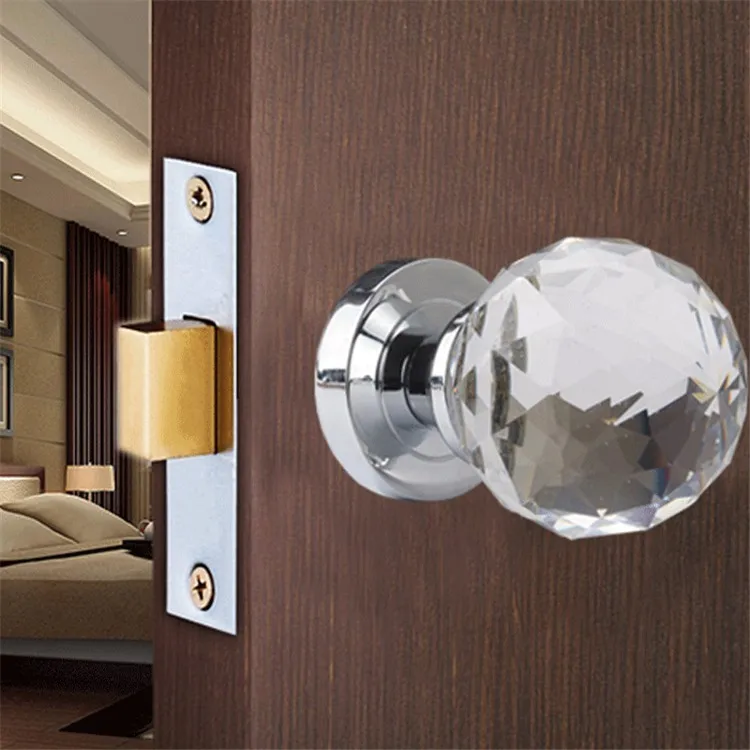 Zinc Chrome Finish Shower Round Lock Glass Door Knob Buy