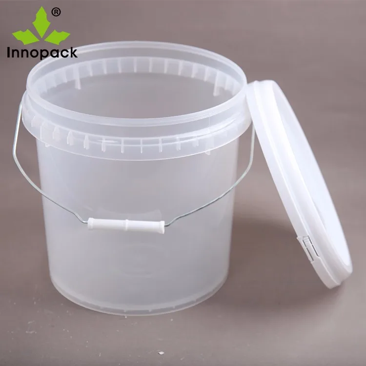 Transparent Food Grade 5 Liter Milk Storage Plastic Pails Clear 1 ...