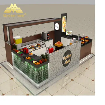 Custom Modern Shopping Mall Retail Food Kiosk Manufacturer - Buy Food ...