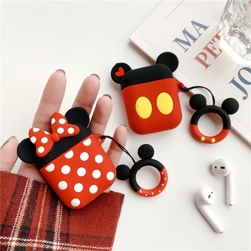 

3D Cute Cartoon Wireless Bluetooth Earphone Case Cover For Apple AirPods