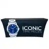 Shop promotional fabric custom printed spandex stretch close back open back trade show 4ft table polyester cover cloth