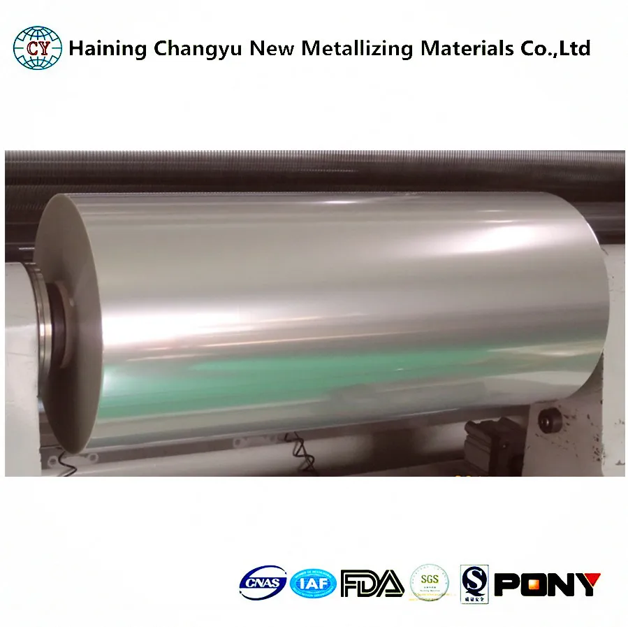 
High Barrier Metallized film Alox PET/Polyester Film 