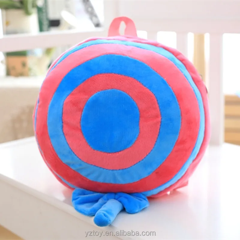

Cute little baby bag lollipop plush baby nursery children 1-3-5 years old male girl Backpack, Black;yellow;sky blue;lake blue;blue