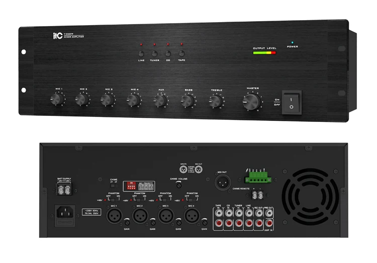 Itc 500 Watt Amplifier Power Echo Mixer Amplifier For Mosque Sound