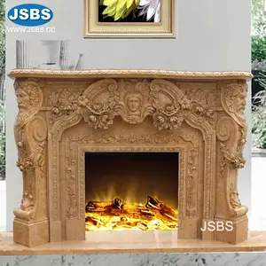 China Custom Stone Fireplace China Custom Stone Fireplace