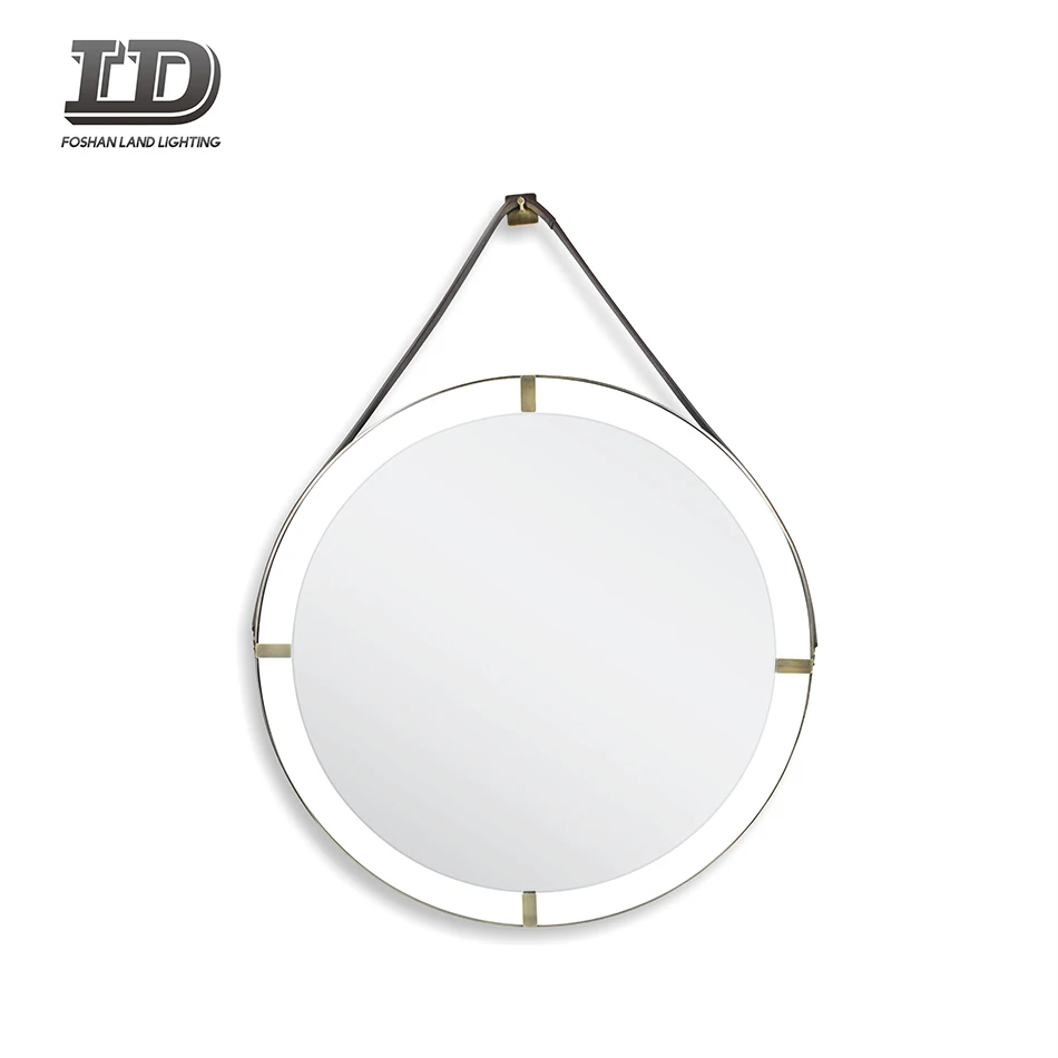 antique brass or silver elegant LED lighted smart bathroom mirror light anti fog vanity bathroom mirror light dimmable