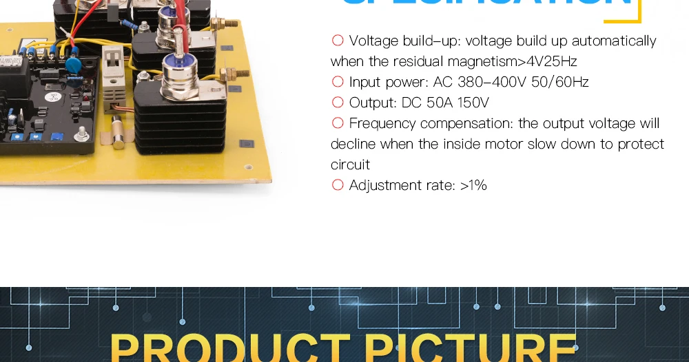Diesel generator wave stabilizers avr three phase ac voltage regulator SAVRH-100A GAVR 100A