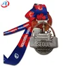 wholesale Die casting techniques soft enamel spin medal marathon finisher prize medal