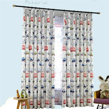 Wholesale Curtain Kid Curtains And Drape Custom Cartoon Car