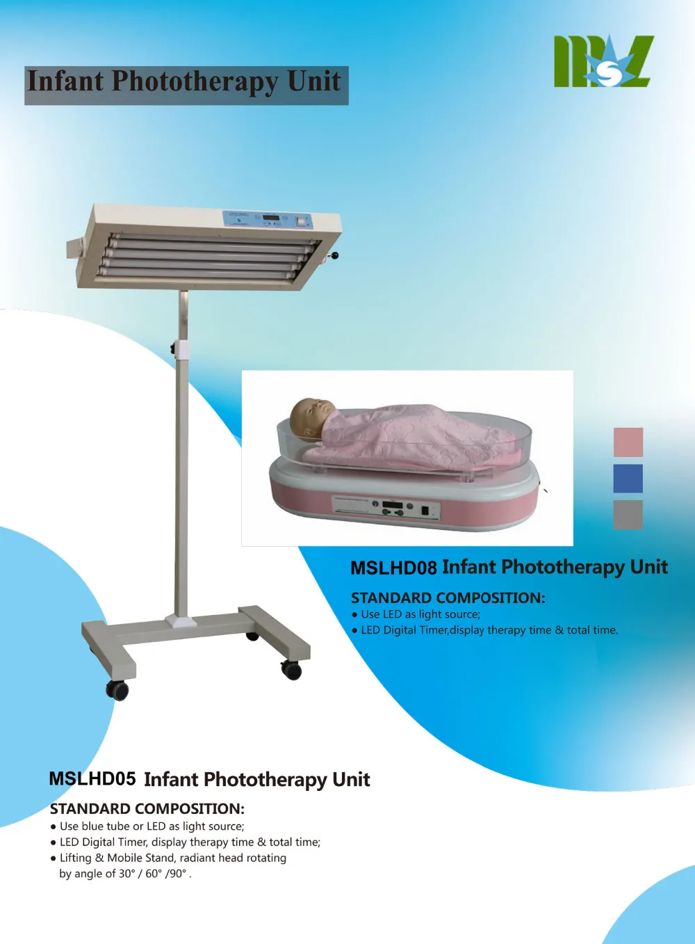 Treatment Neonate Bilirubin Phototherapy Lamp/portable Led Light Baby