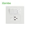 Thailand 3 Pin Wall Socket Outlet and TV/LAN/TEL/Computer Plug and Dimmer Switch and 2 Gang Wall Switch