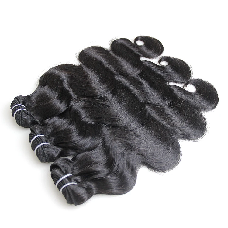 

Brazilian hot products mink human hair weave bundles cash on delivery, remy brazilian hair in mozambique, Natural color #1b