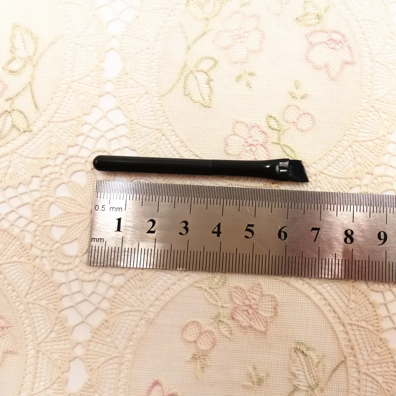 Black Mini Angled Brow Liner Brush 6.7cm Length Buy Angled Liner