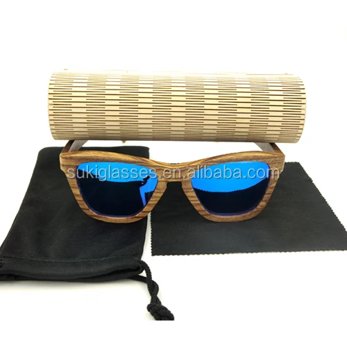 

Fashion Design Wood Frame Sun Glasses with case