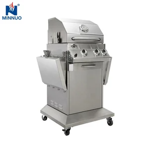 Image of 3 Burners TABLE GAS PLANCHA BBQ GRILL