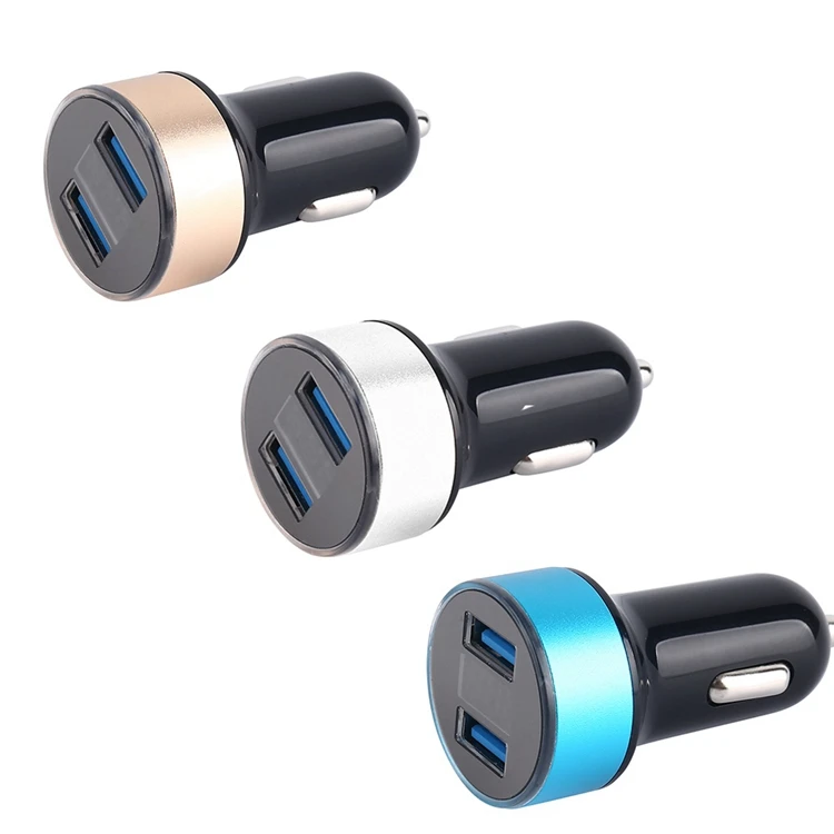 Best Quality Dual 2 Port Usb Car Charger with LED Display