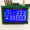 Segment LCD display screen blue background white backlight pcb connector 7 segment lcd for POS machine