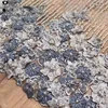 Superior quality embroidery 3D floral lace fabric tulle lace fabric DHBF1240