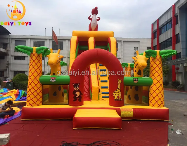 

Hot inflatable jumping castle,inflatable bouncer,inflatable dinosaur slide, Multi-color, according to your request