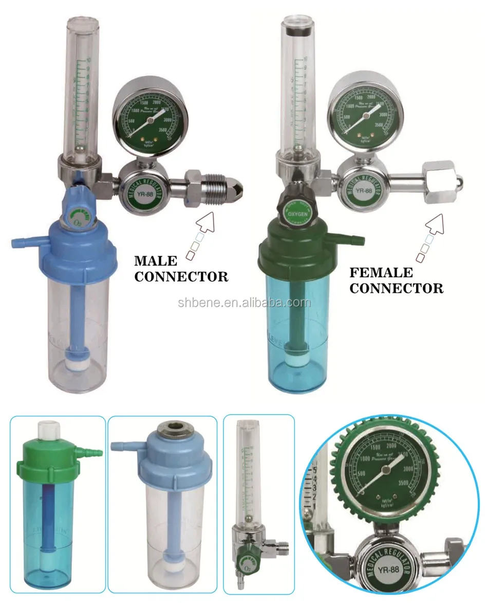 Fda Usa Yoke Type Oxygen Manometer Pin Index Cga870 Medical Oxygen