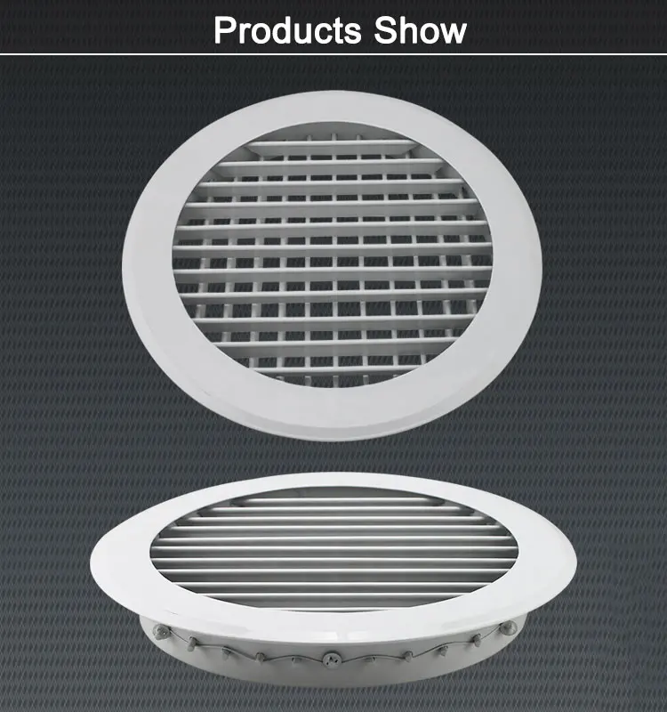 Hvac System Air Conditioner Aluminum Round Ceiling Diffuser Parts With