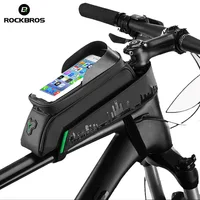 

ROCKBROS IPX2 Waterproof 5.8'/6.0' Cycling Bicycle Frame Pannier Bike Front Tube Touch Screen Bag for Cell Phone