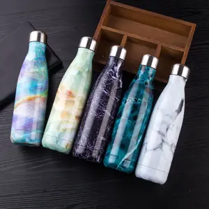 Customized Double Wall cola shape 500ml vacuum insulated stainless steel water bottle