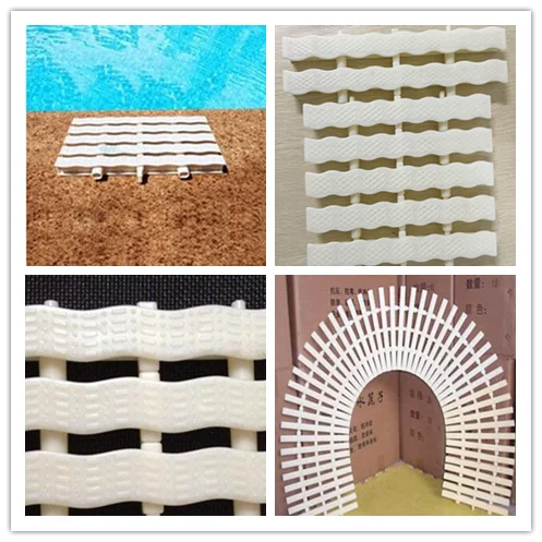 New Design Wave Type Swimming Pool Overflow Grating Pps Pool Gutter Grating Price - Buy Swimming 