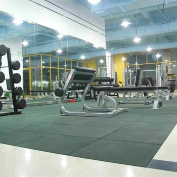 Server Room Raised Floor Tiles Gym Flooring Square Rubber Tile