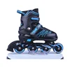 2018 Promotion hot season adults kids full flashing adjustable inline roller skates PU elastic wheels