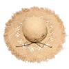Wide Brim Straw Hats Women Hollow Out Beach Sunhat Ladies Sun Hat Summer Caps Fluff Floppy Sun Caps