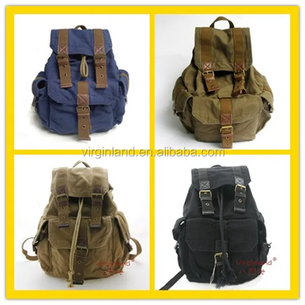 military colour college bags